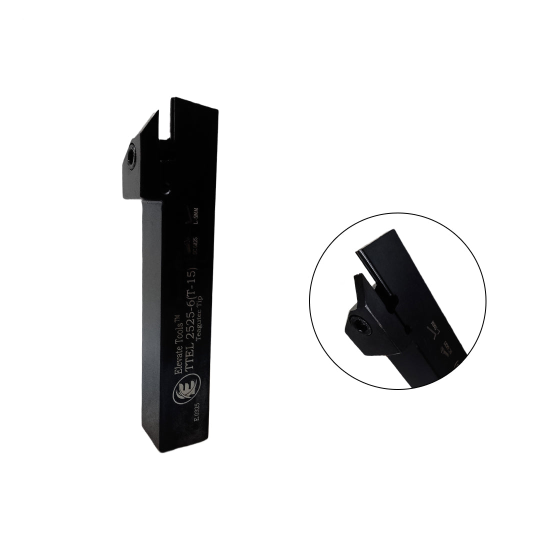 Black metal lathe tool