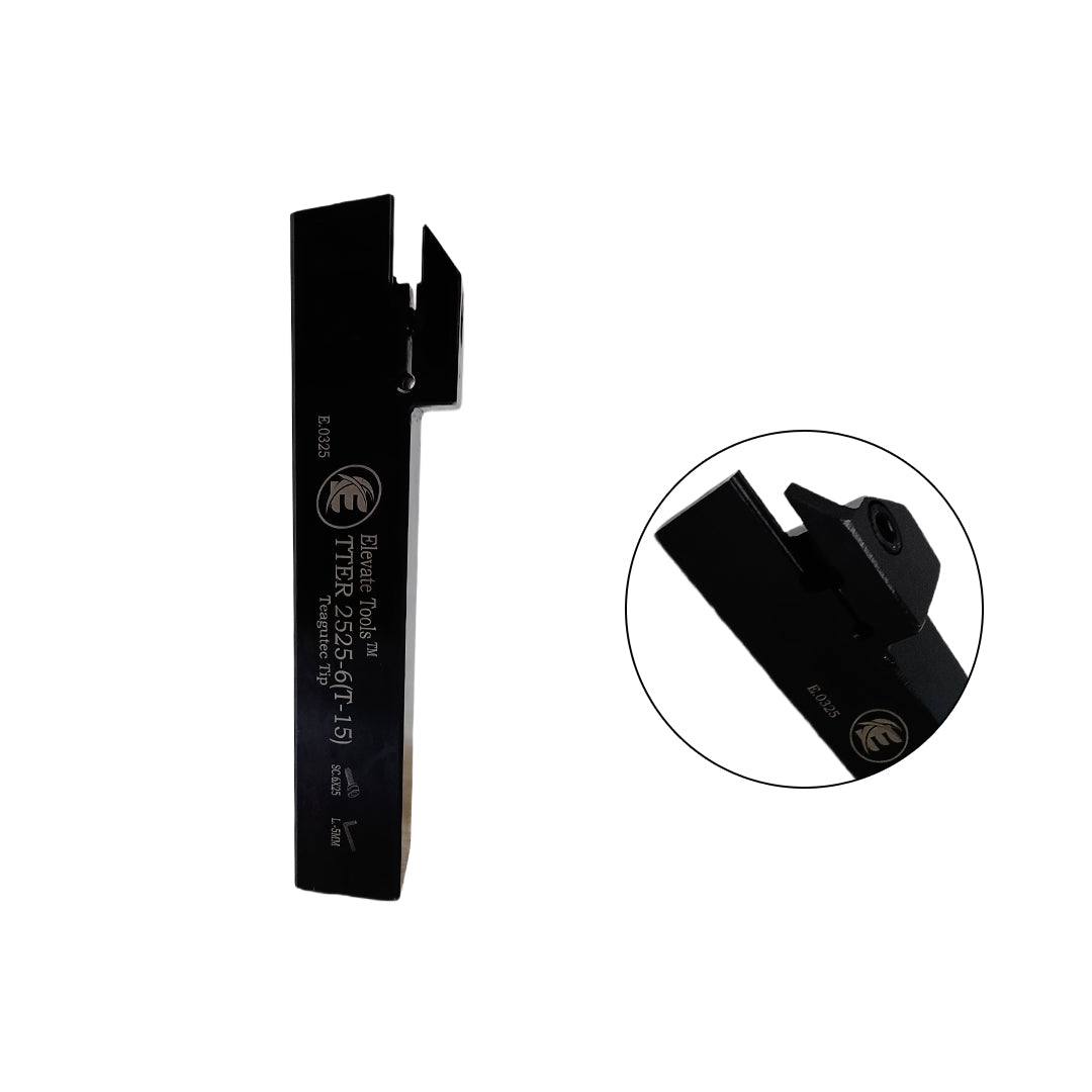 Black metal lathe tool