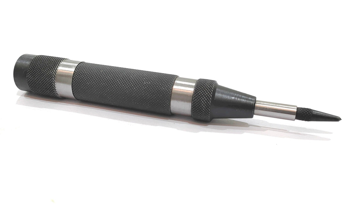 Black automatic center punch tool