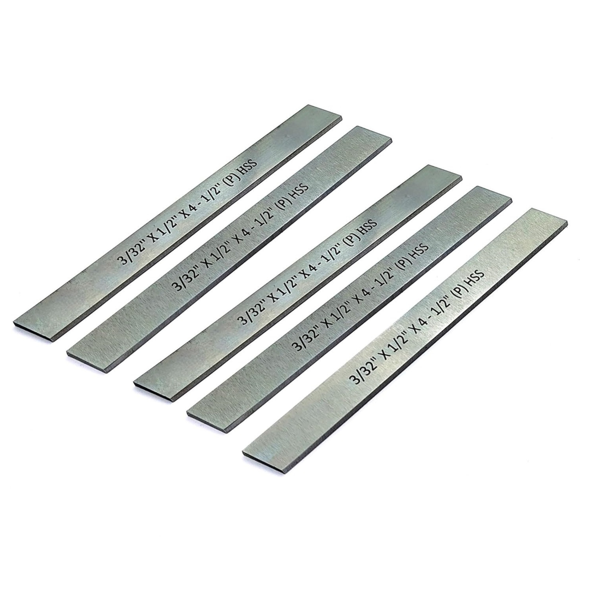 Five HSS lathe tool bits