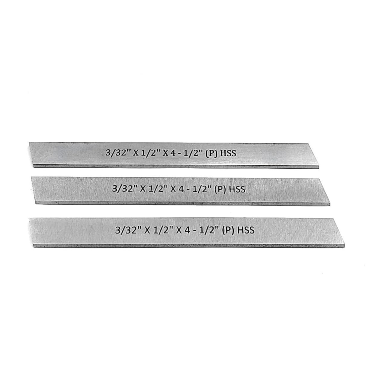 Three HSS lathe tool bits