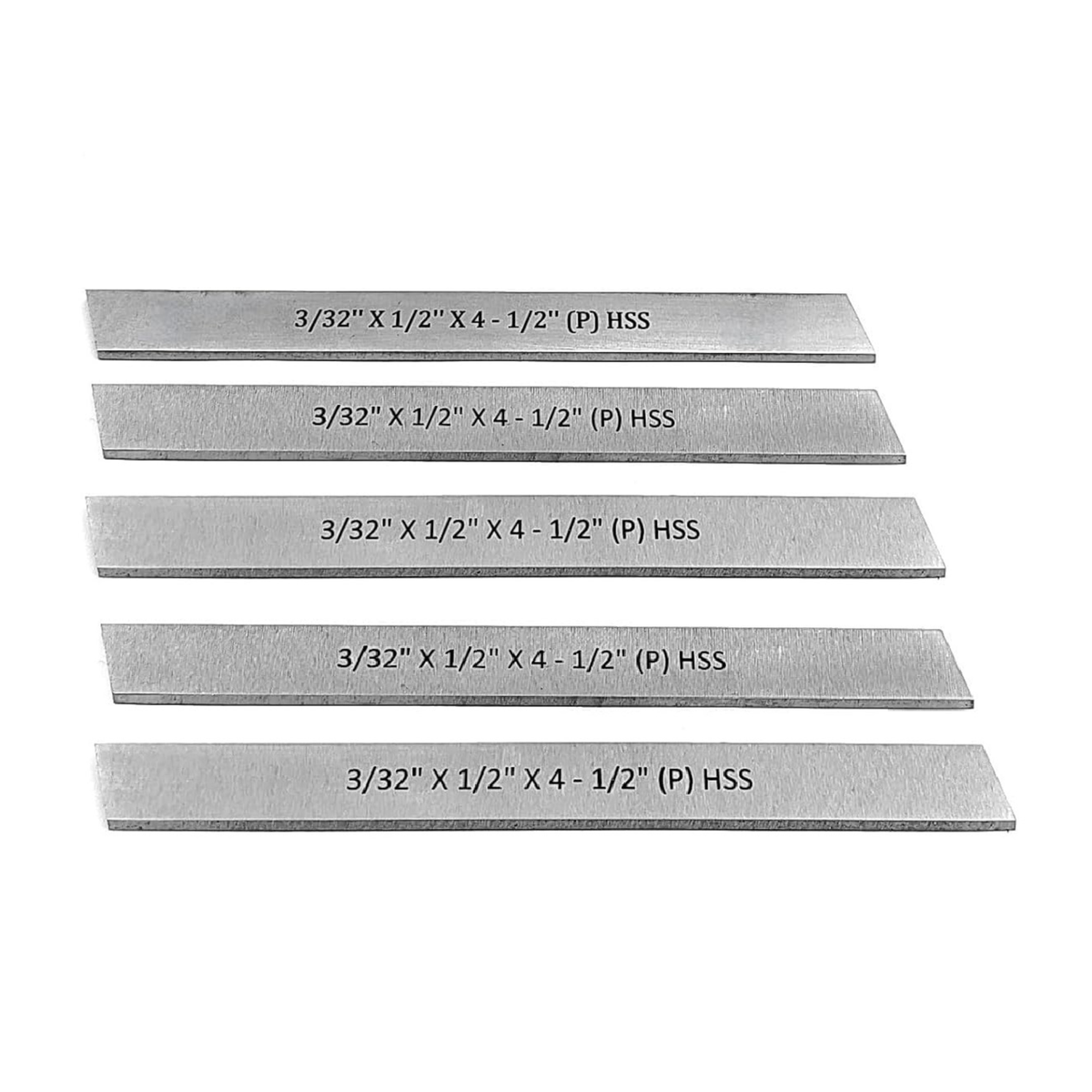 Five HSS lathe tool bits