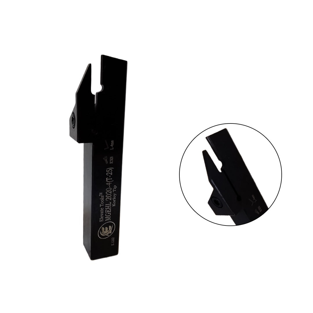 Elevate external grooving tool