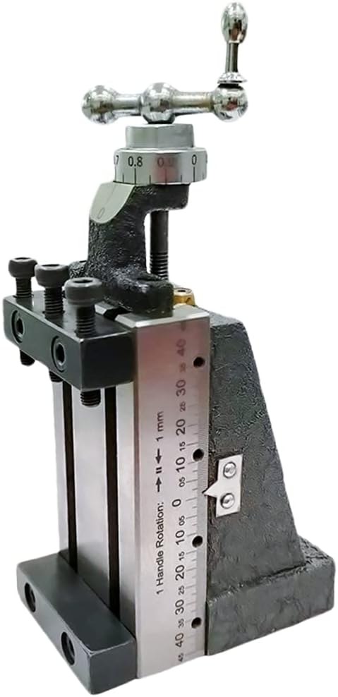 Vertical Milling Slide Mounted on Z Type Angle Plate -Direct Fit for Mini Lathe Machine