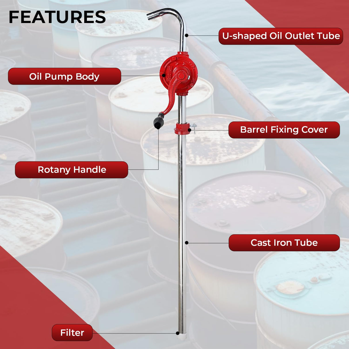Rotary Barrel Rotary Pump, 95MM
