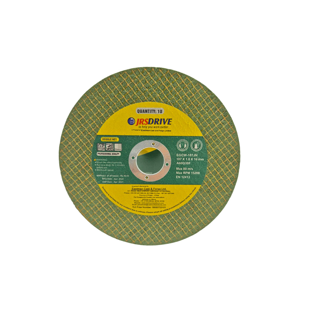 Cutting Wheel 107mm Green (1.2x16mm) - Metal Cutter.