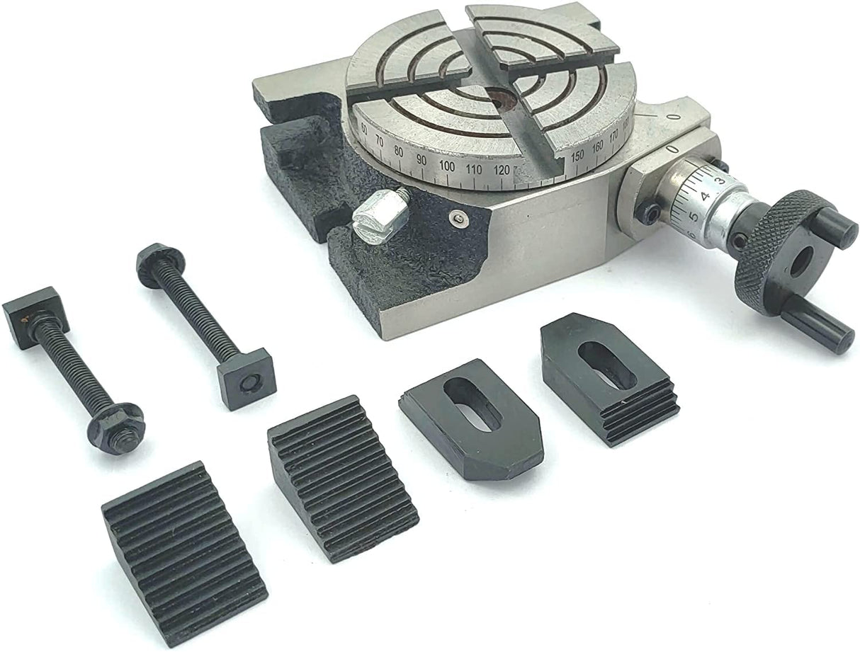 Rotary table and clamping kit