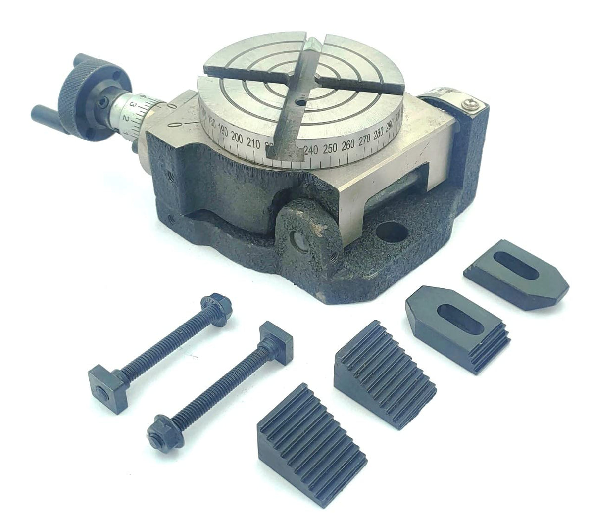 Tilting rotary table set assembly