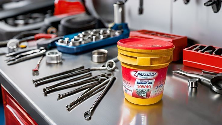 Z-Premium engine oil container