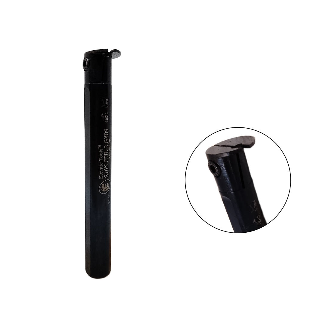 Elevate internal grooving tool holder