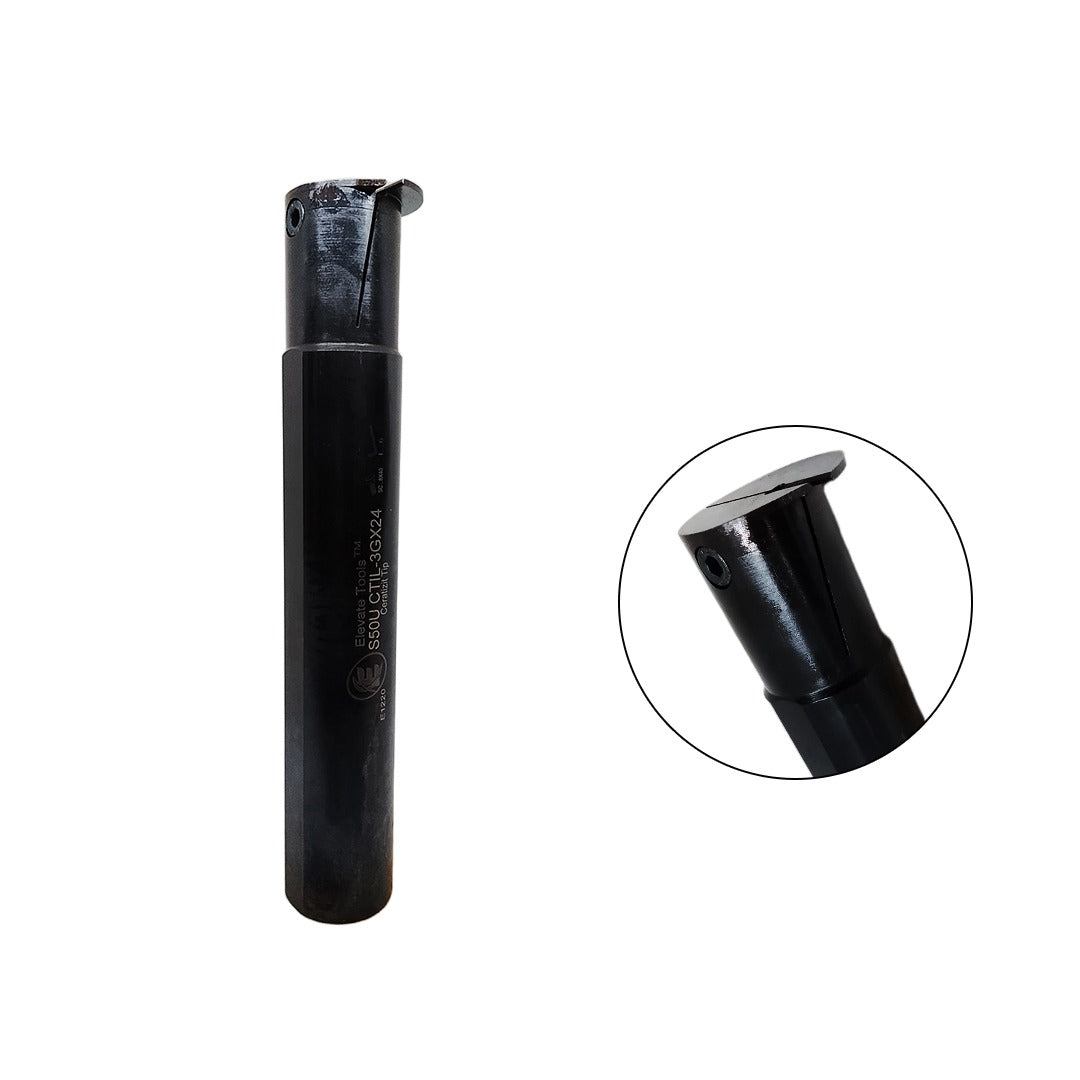 Elevate internal grooving tool holder
