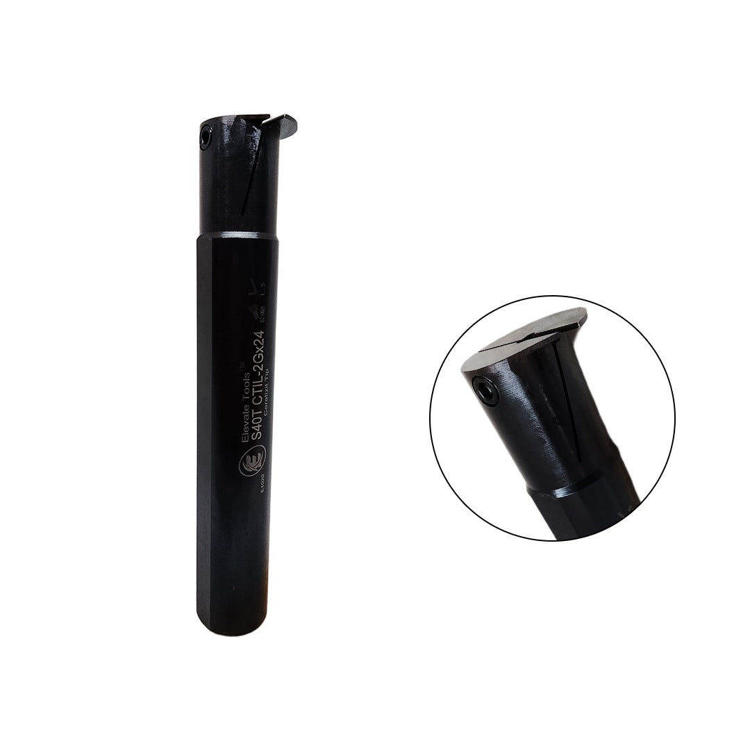 Elevate internal grooving tool holder