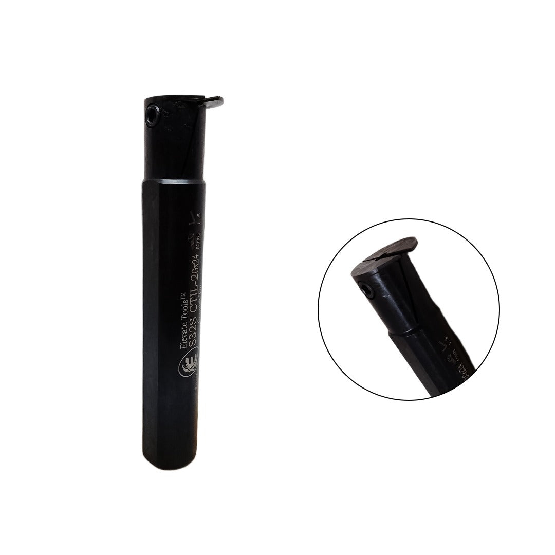 Precision internal grooving tool holder