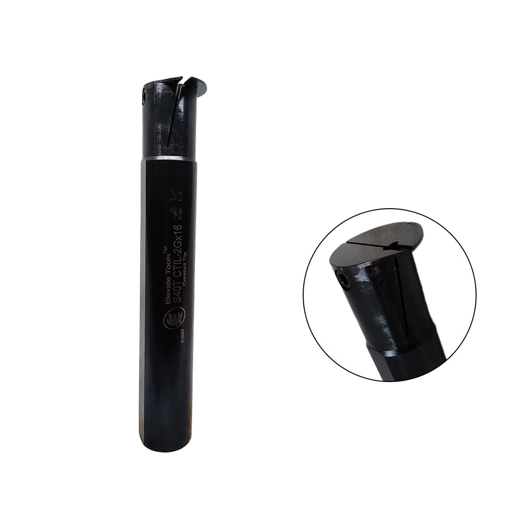 Elevate internal grooving tool holder