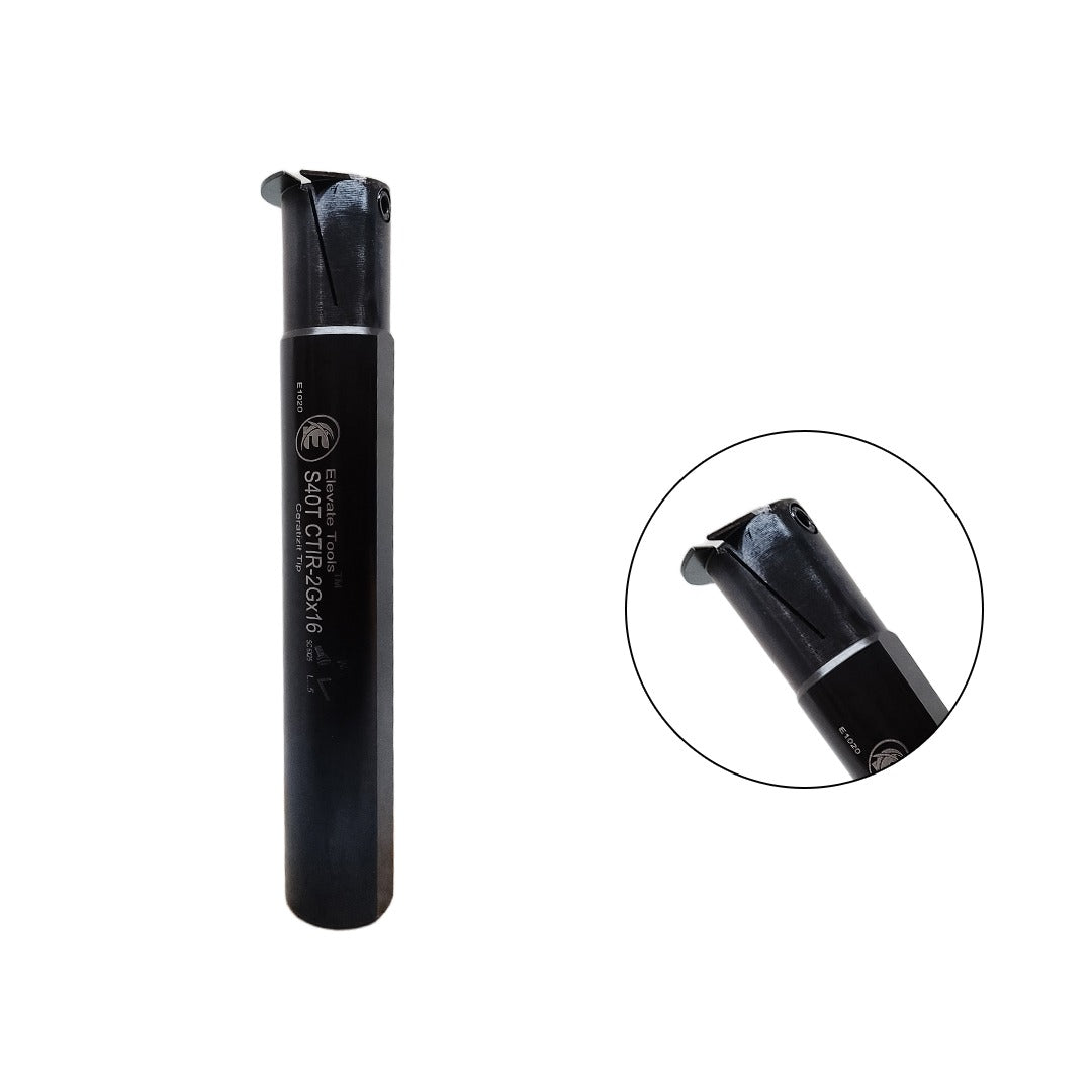 Elevate internal grooving tool holder