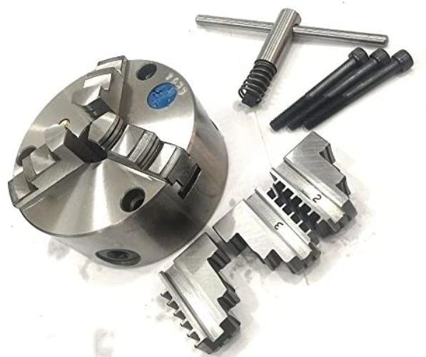 Lathe chuck with extra jaws