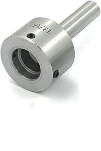 Side view showing installed Round die holder on lathe