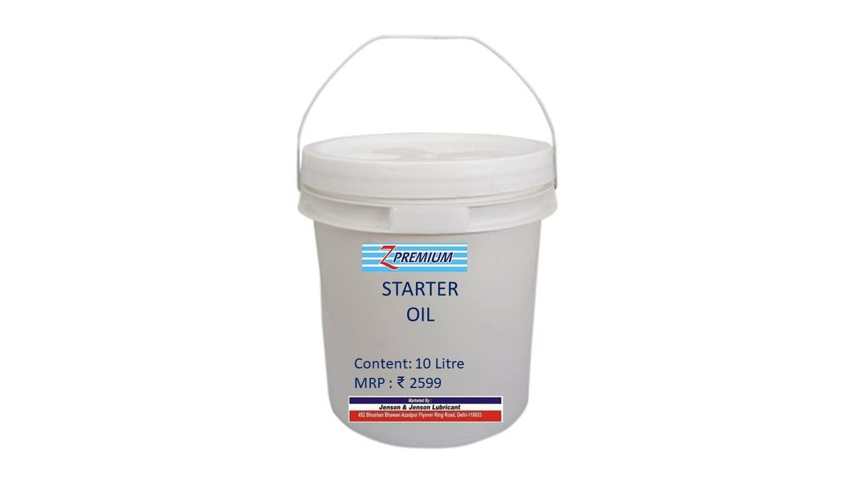 White container labeled 'Starter Oil'