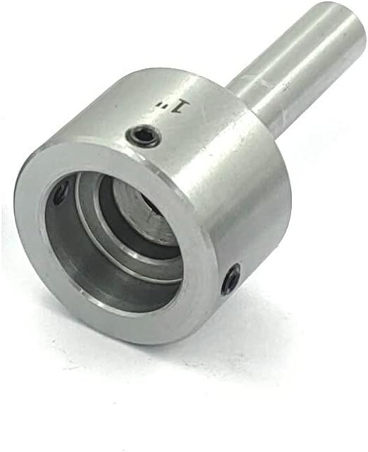 Lathe threading setup using Round die holder accessory