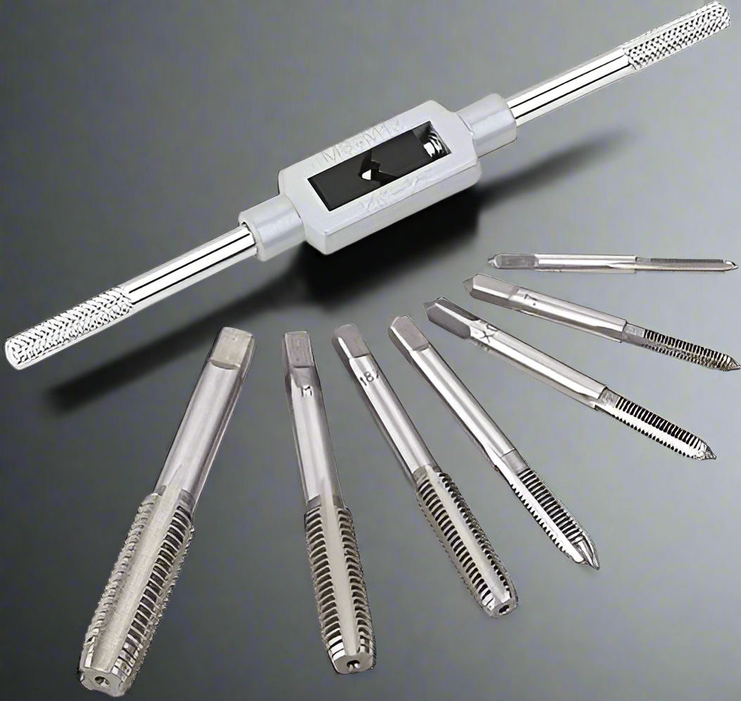 Metal tap and wrench set