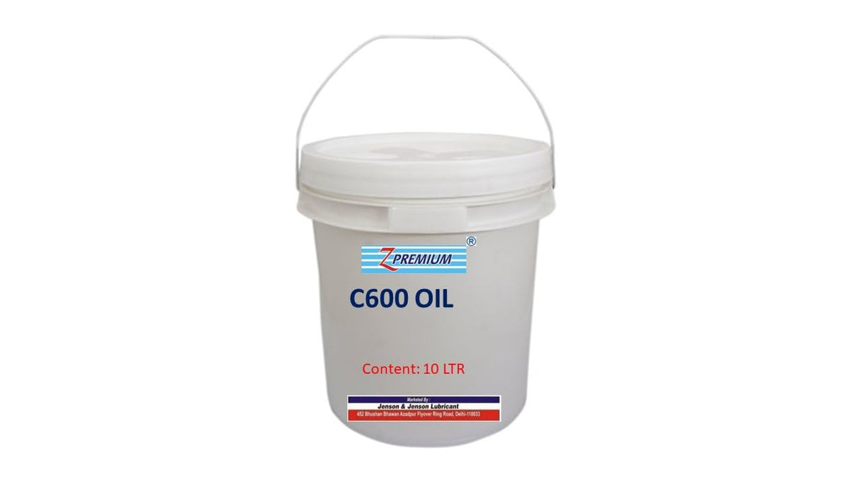 White oil bucket labeled 'C6000 Oil'