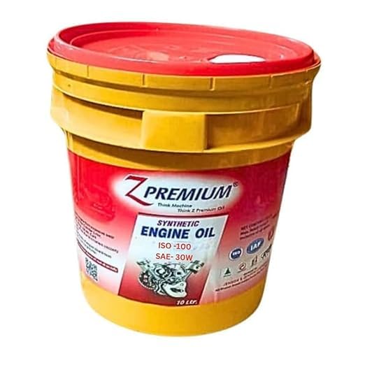Yellow and red Z Premium synthetic engine oil