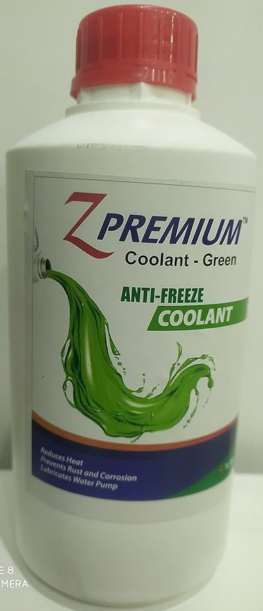 Z Premium coolant bottle with green label