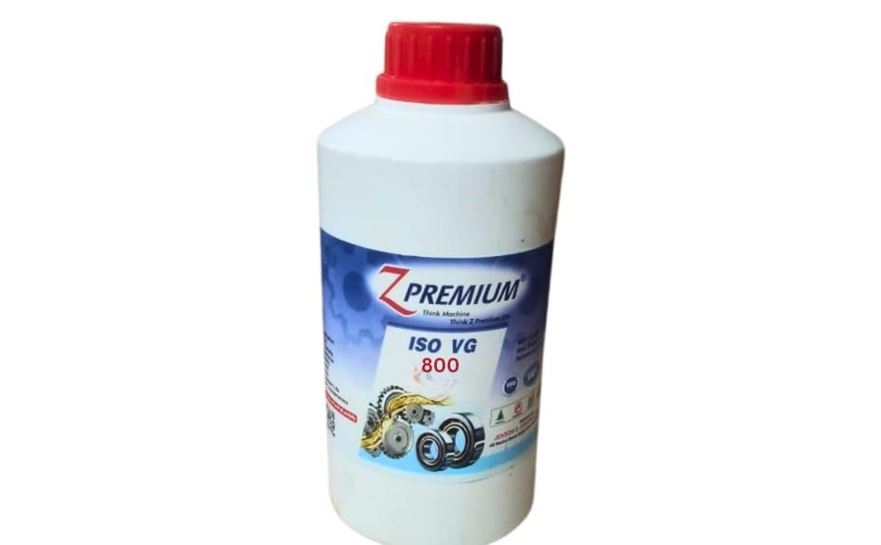Bottle of Z Premium ISO VG 800 lubricant