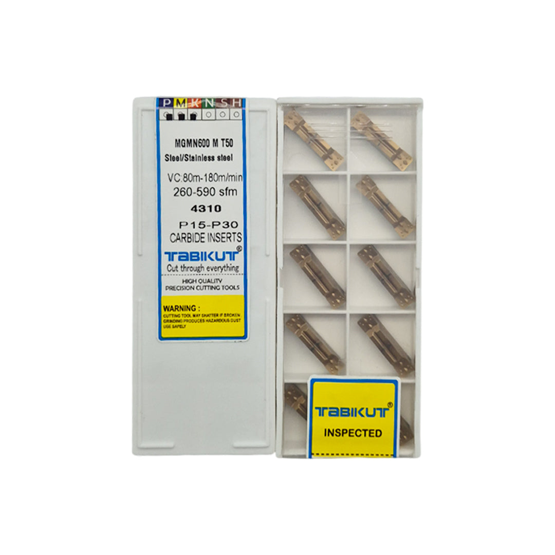 Set of carbide inserts in a Tabikut-branded box