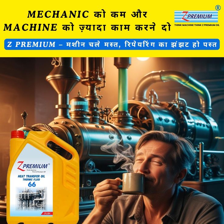 Z Premium oil container and machine