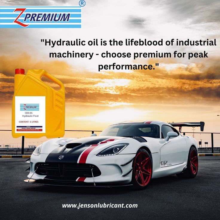 Z Premium hydraulic oil container.