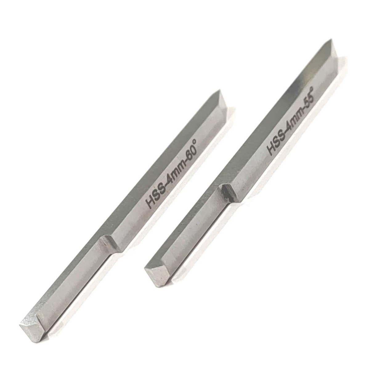 Two HSS lathe threading tools