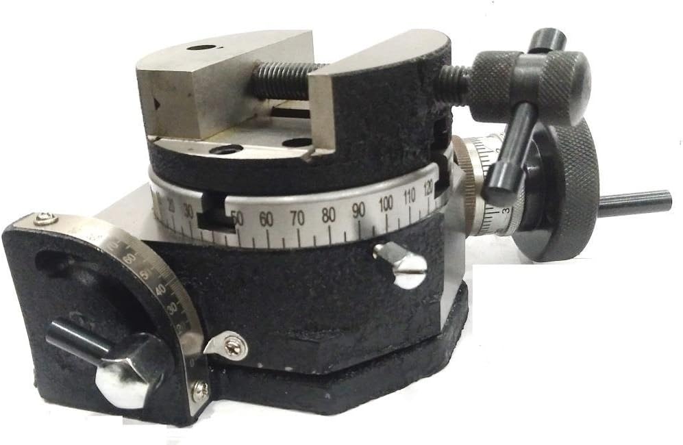 Milling Indexing 4"/100 mm Rotary Table Horizontal Vertical with Suitable Round Vices & Clamp Kits