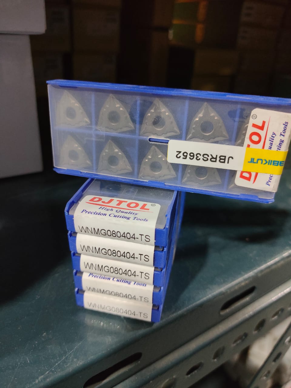 DJTOL cutting tools in a blue box