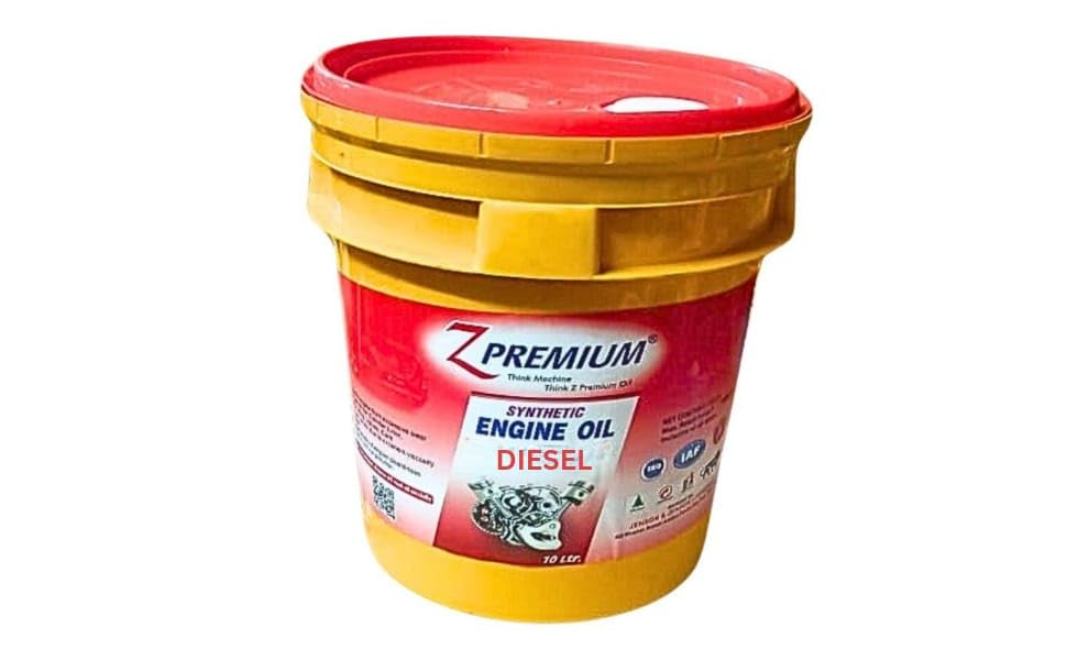 Z Premium synthetic engine oil diesel container
