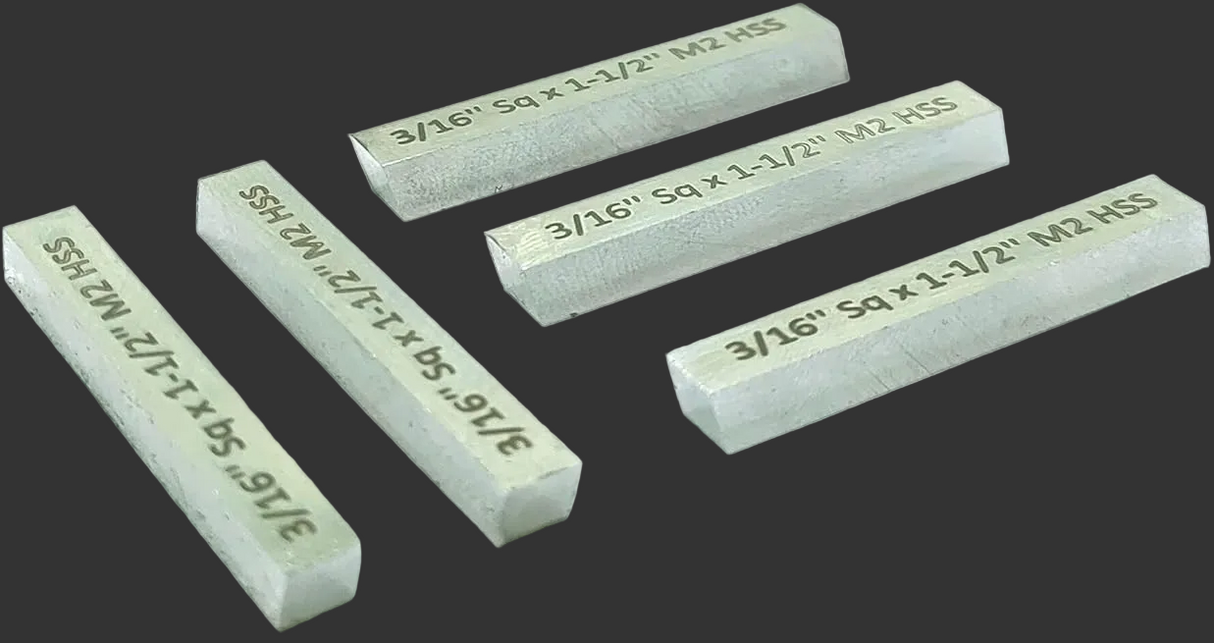 Five HSS tool bits