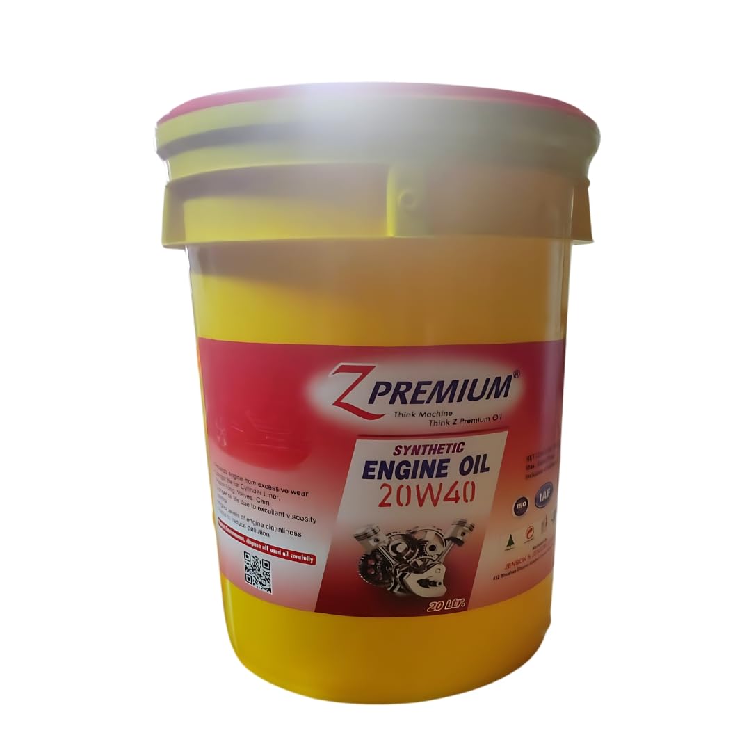 Yellow container of Z Premium synthetic engine oil