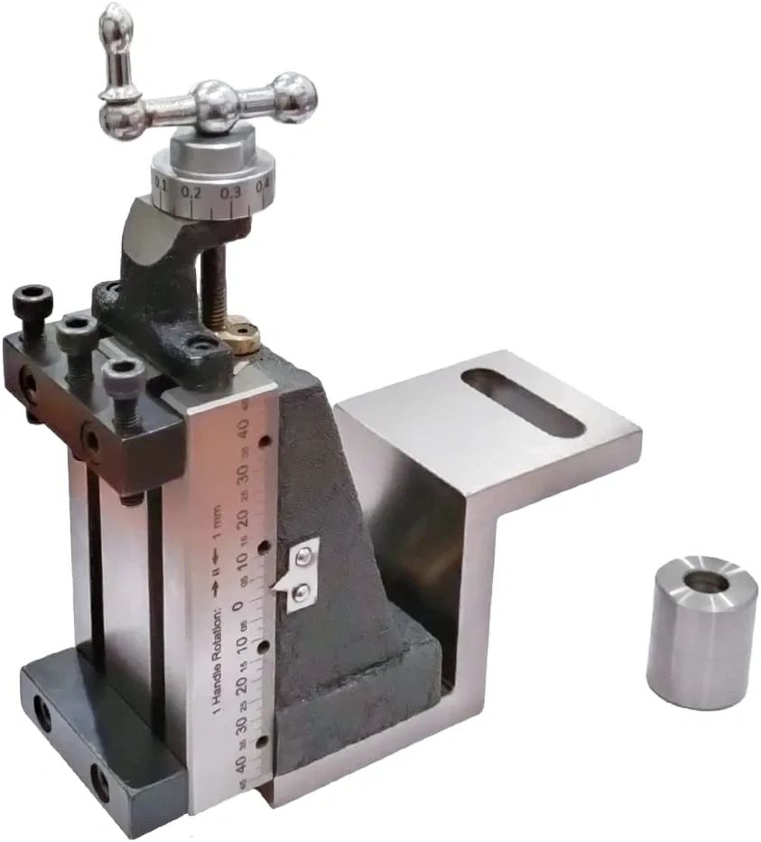 Vertical Milling Slide Mounted on Z Type Angle Plate -Direct Fit for Mini Lathe Machine
