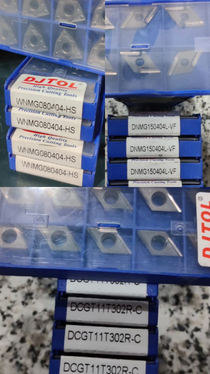 CNC cutting tools with DJTOL branding