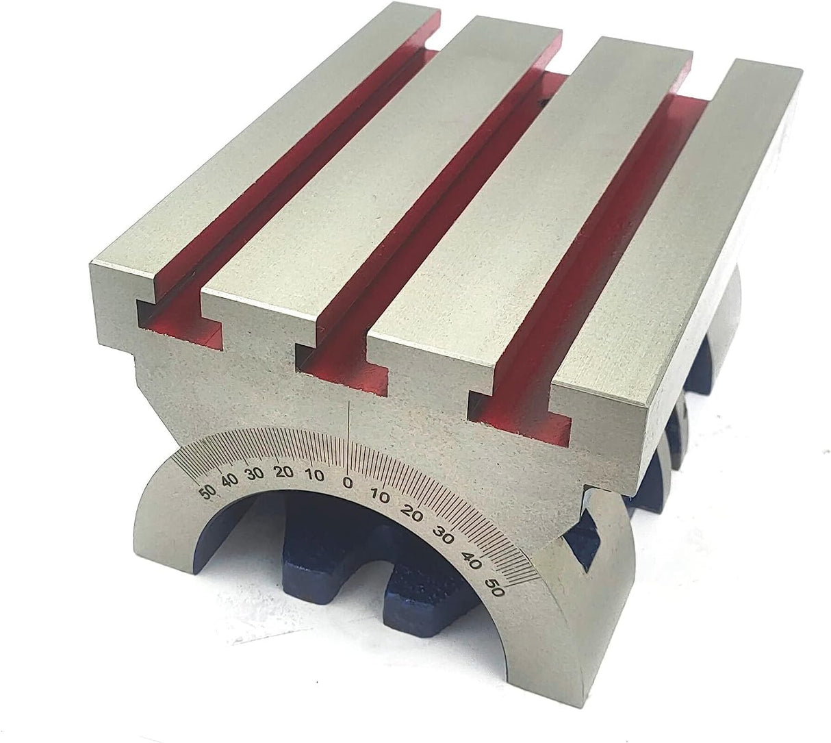 Tilting milling machine table plate