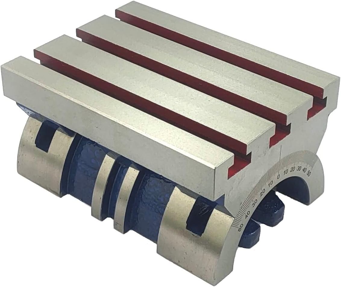Tilting milling machine table plate