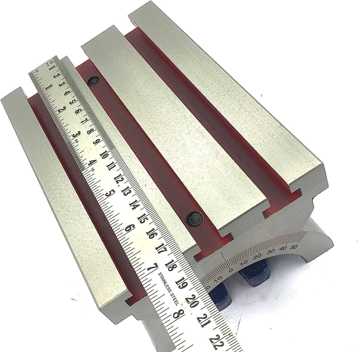Tilting milling machine table plate