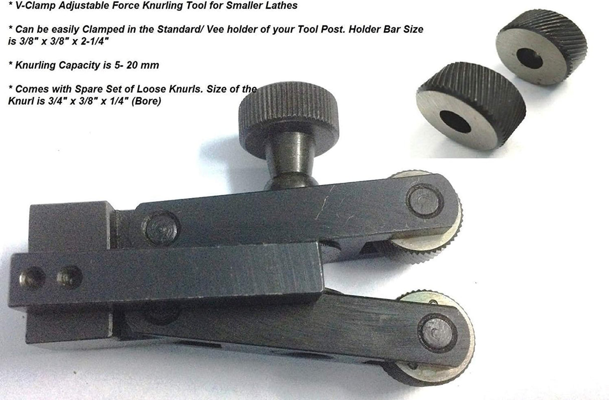 adjustable knurling tool