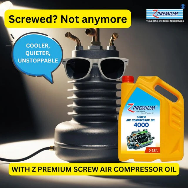 Z Premium screw compressor oil advertisement