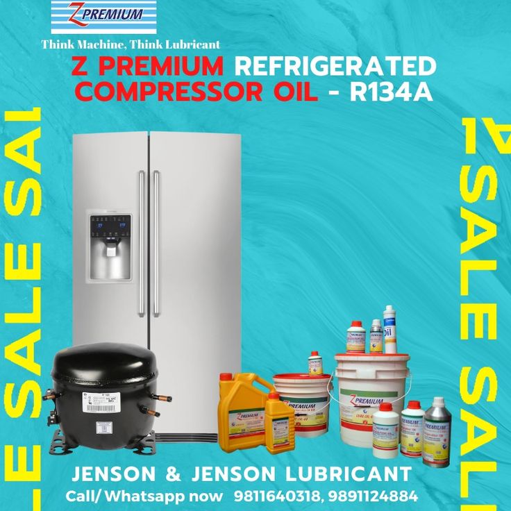 Z Premium refrigerated compressor oil with a refrigerator