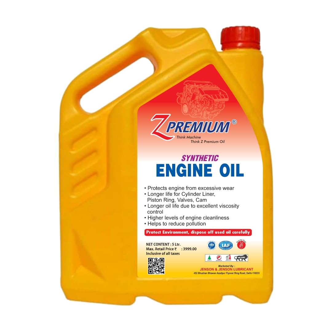 Yellow Z Premium synthetic engine oil container