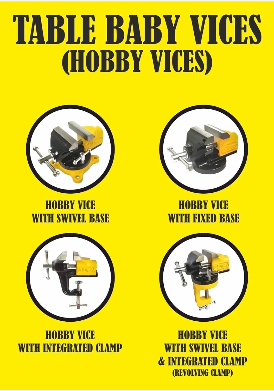 Professional Baby Portable Bench Clamping Vice Vise 360° Swivel Base Revolving Base