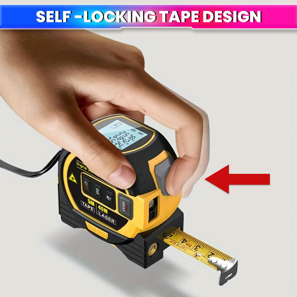 Digital laser tape