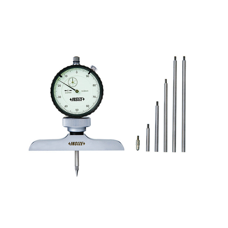 Insize dial depth gauge set
