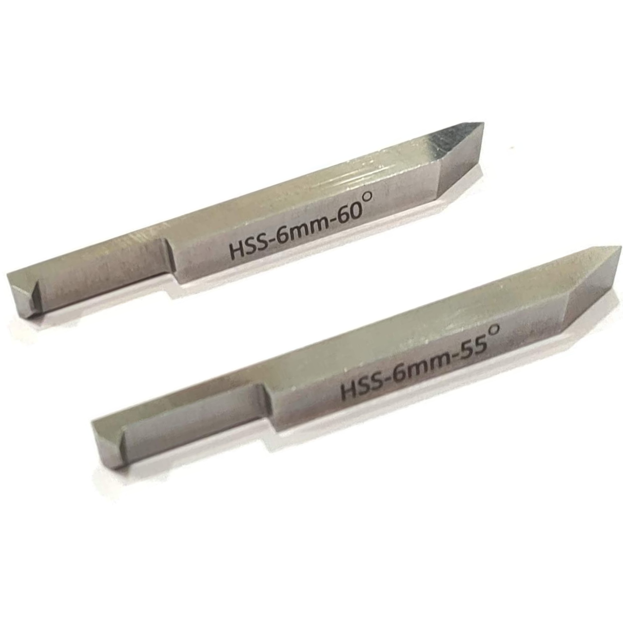 Two HSS lathe threading tools
